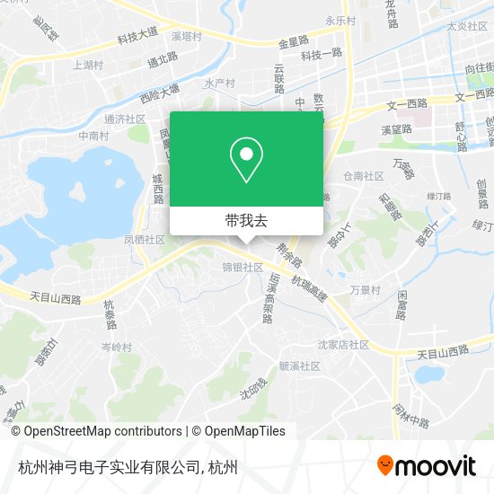 杭州神弓电子实业有限公司地图