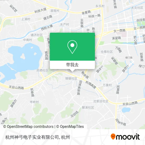 杭州神弓电子实业有限公司地图