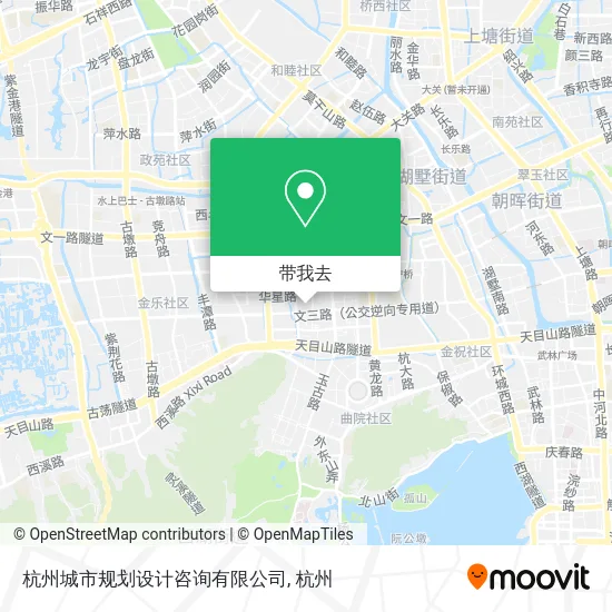 杭州城市规划设计咨询有限公司地图