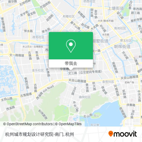 杭州城市规划设计研究院-南门地图