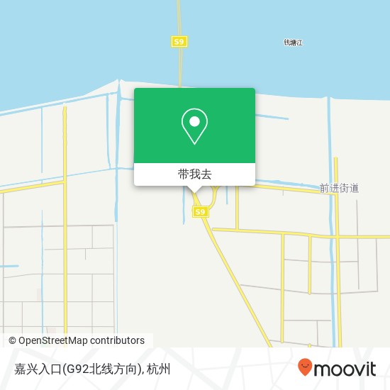 嘉兴入口(G92北线方向)地图