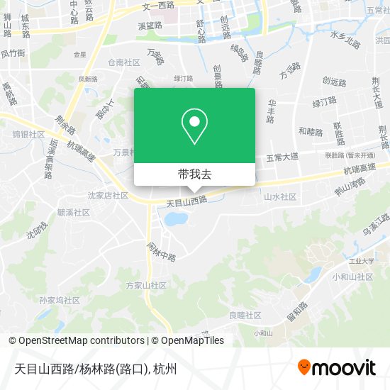 天目山西路/杨林路(路口)地图