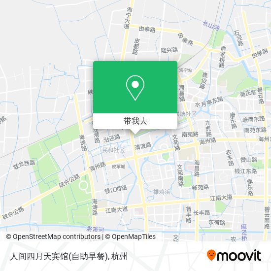 人间四月天宾馆(自助早餐)地图