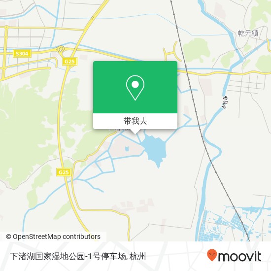下渚湖国家湿地公园-1号停车场地图