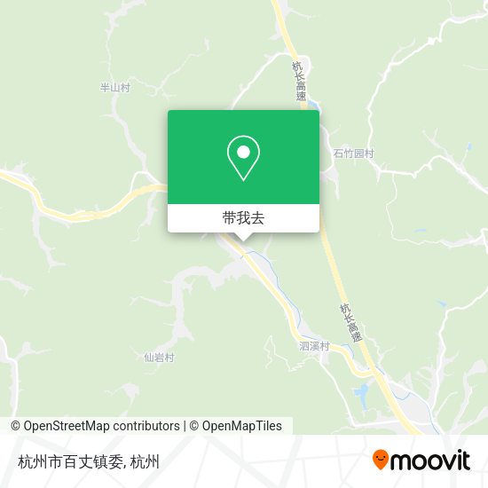 杭州市百丈镇委地图