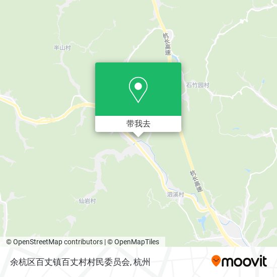 余杭区百丈镇百丈村村民委员会地图