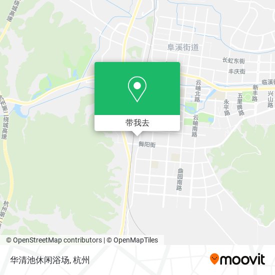 华清池休闲浴场地图