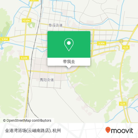 金港湾浴场(云岫南路店)地图