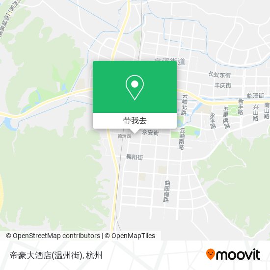帝豪大酒店(温州街)地图