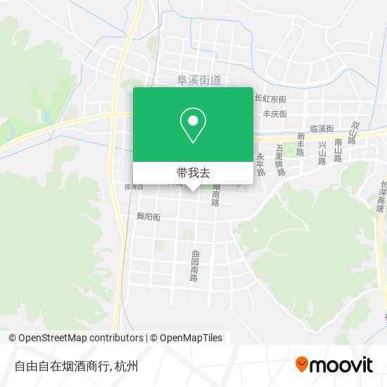 自由自在烟酒商行地图