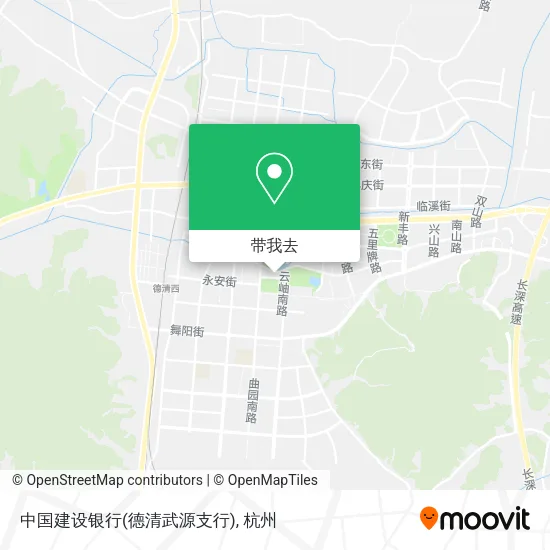 中国建设银行(德清武源支行)地图