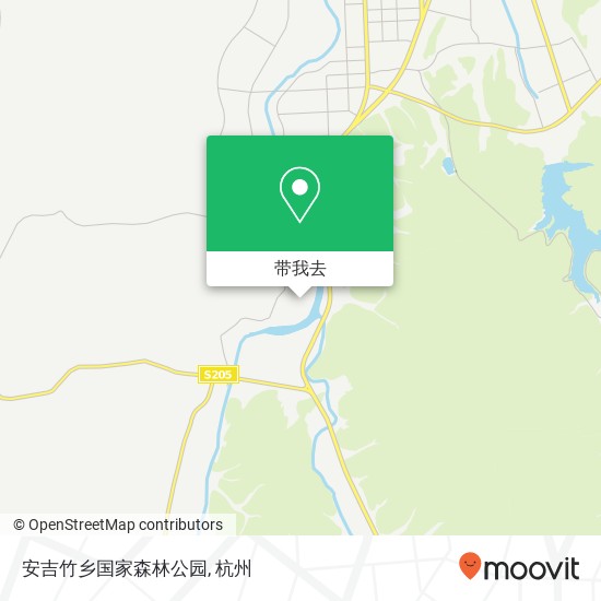 安吉竹乡国家森林公园地图