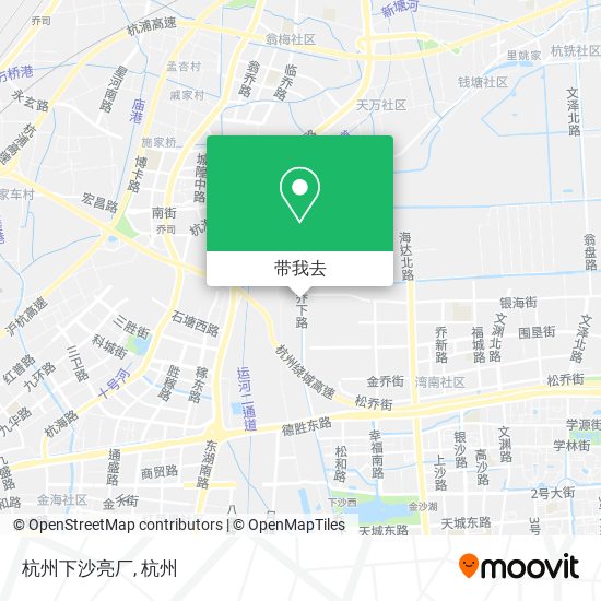杭州下沙亮厂地图