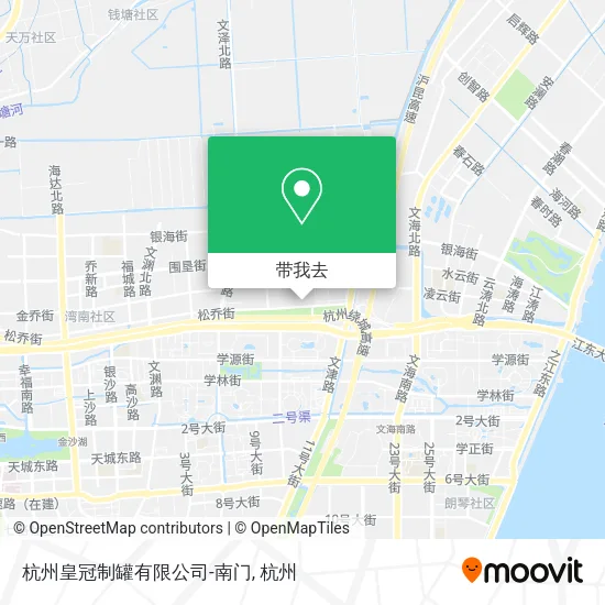 杭州皇冠制罐有限公司-南门地图