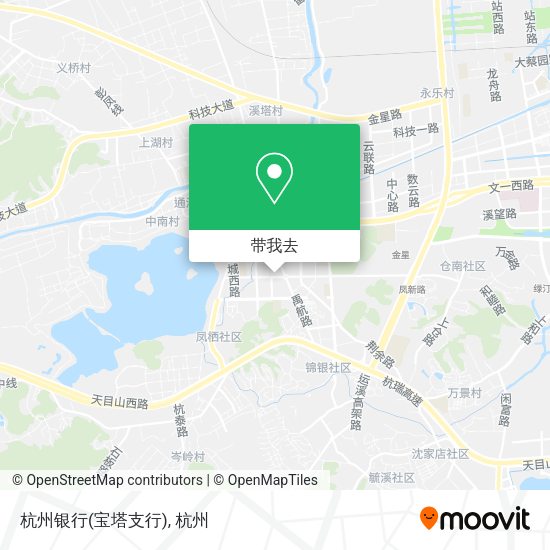 杭州银行(宝塔支行)地图