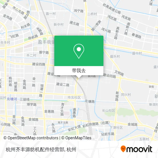 杭州齐丰源纺机配件经营部地图