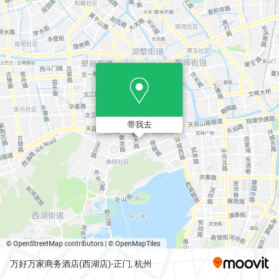 万好万家商务酒店(西湖店)-正门地图