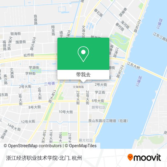 浙江经济职业技术学院-北门地图