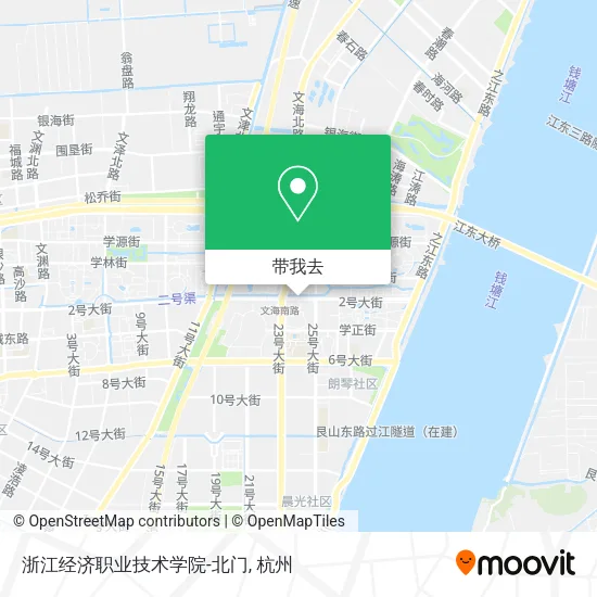 浙江经济职业技术学院-北门地图