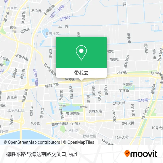 德胜东路与海达南路交叉口地图