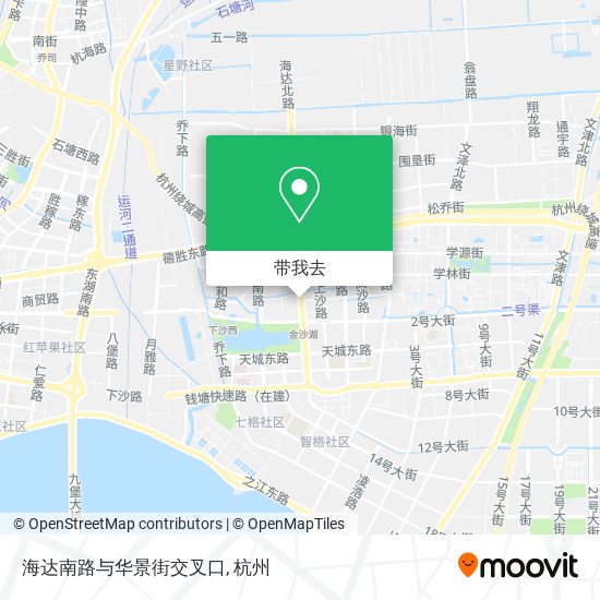海达南路与华景街交叉口地图