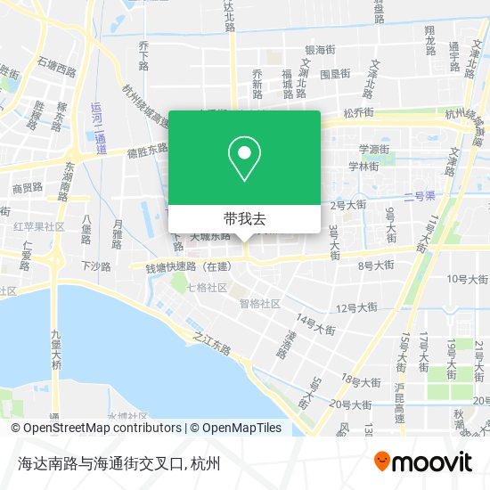 海达南路与海通街交叉口地图