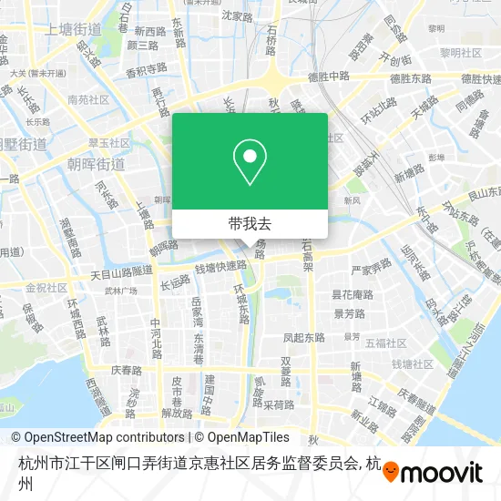 杭州市江干区闸口弄街道京惠社区居务监督委员会地图