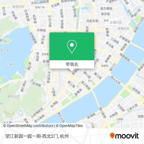 望江新园一园一期-西北2门地图