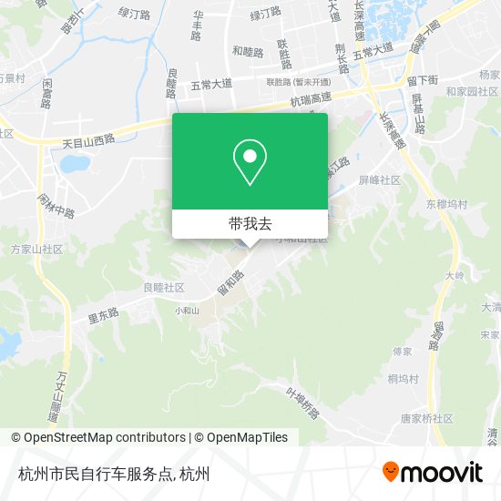 杭州市民自行车服务点地图