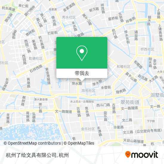 杭州了绘文具有限公司地图