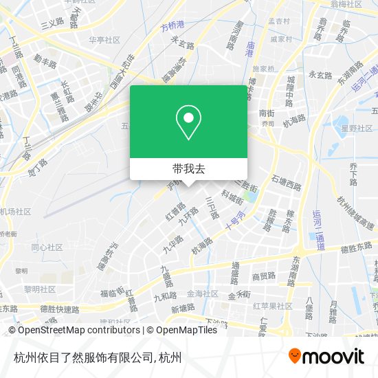 杭州依目了然服饰有限公司地图