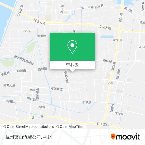 杭州萧山汽标公司地图
