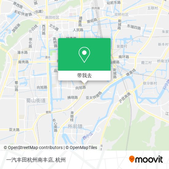 一汽丰田杭州南丰店地图