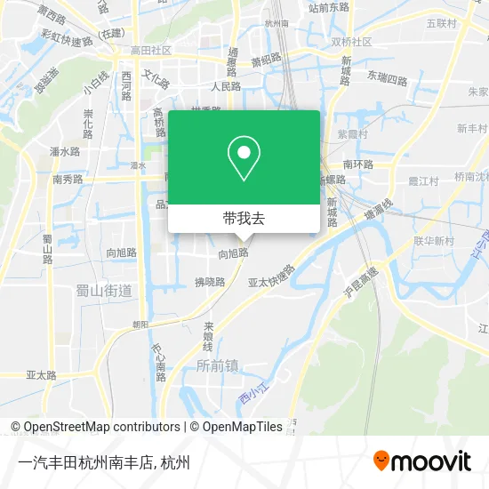 一汽丰田杭州南丰店地图