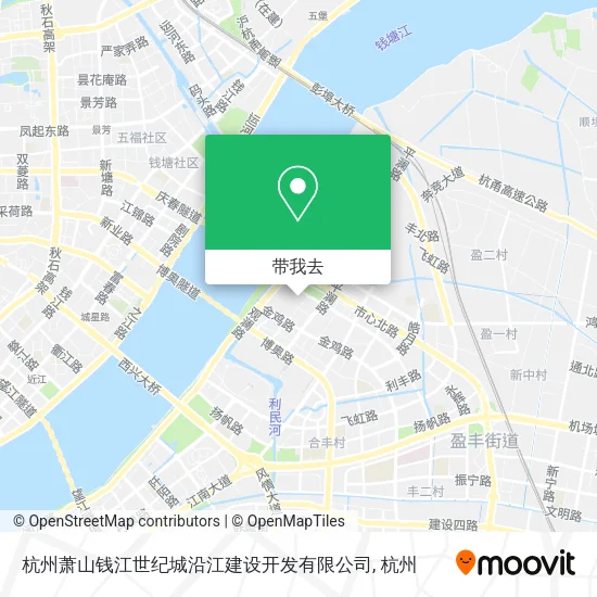 杭州萧山钱江世纪城沿江建设开发有限公司地图