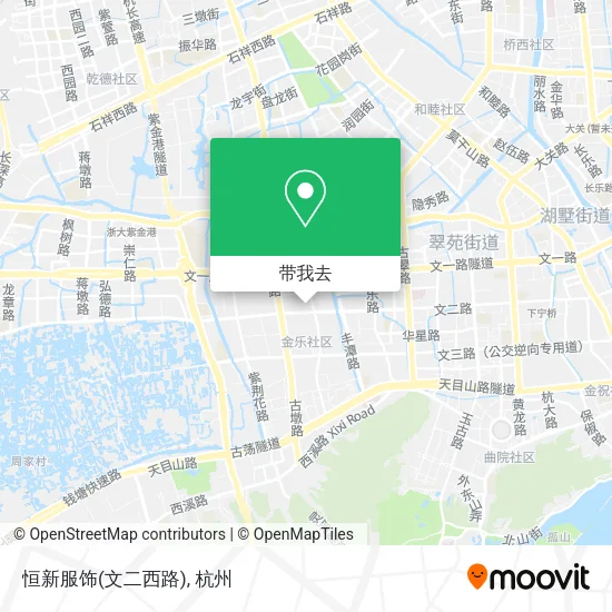 恒新服饰(文二西路)地图