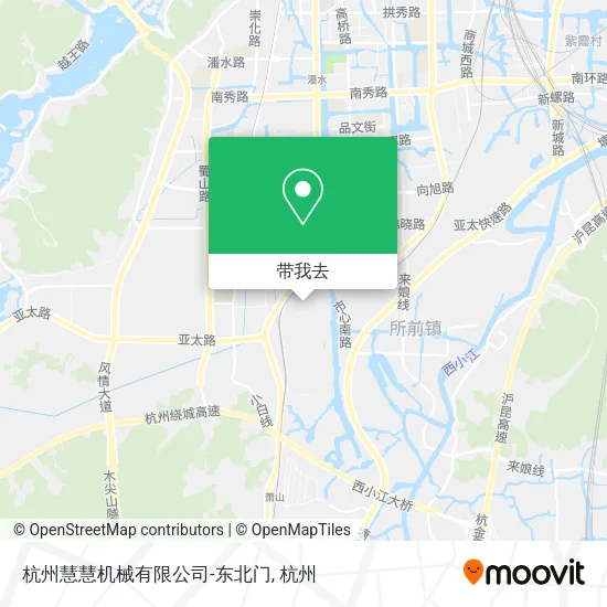 杭州慧慧机械有限公司-东北门地图