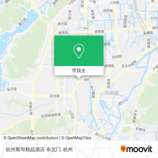 杭州斯坦精品酒店-东北门地图