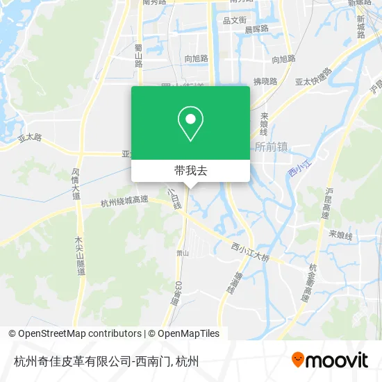 杭州奇佳皮革有限公司-西南门地图
