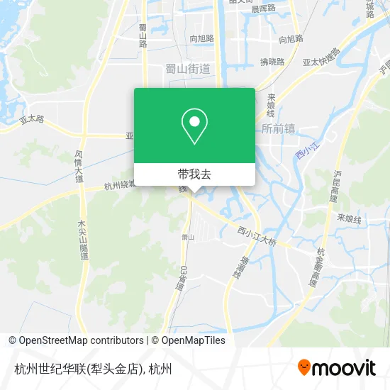 杭州世纪华联(犁头金店)地图