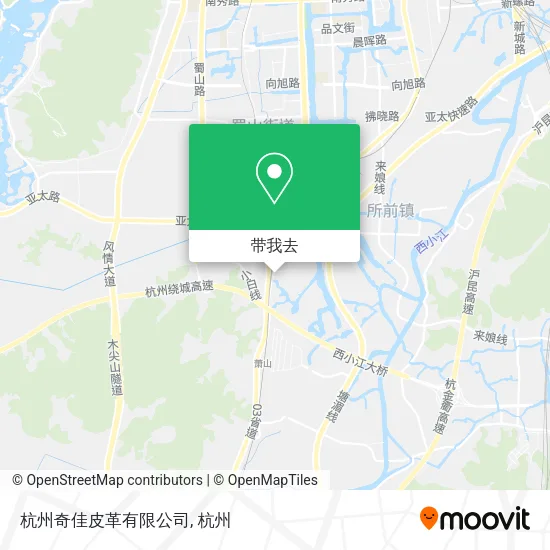 杭州奇佳皮革有限公司地图