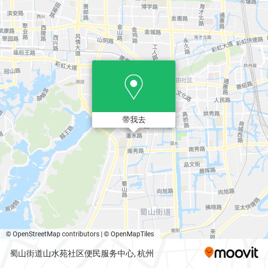 蜀山街道山水苑社区便民服务中心地图