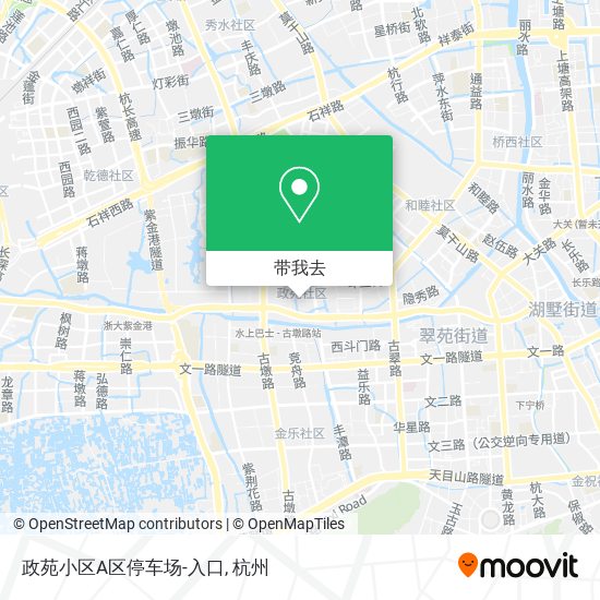 政苑小区A区停车场-入口地图
