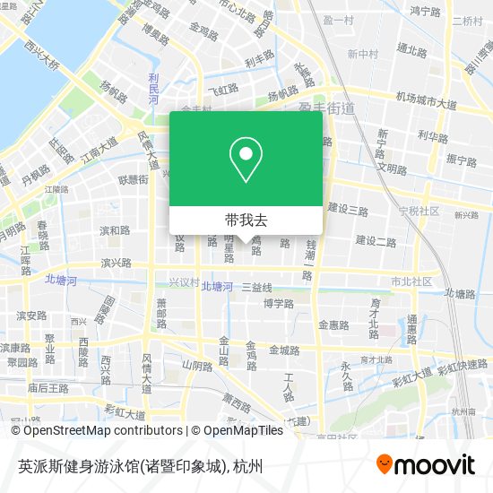 英派斯健身游泳馆(诸暨印象城)地图