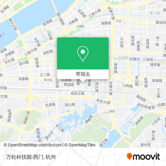 万轮科技园-西门地图