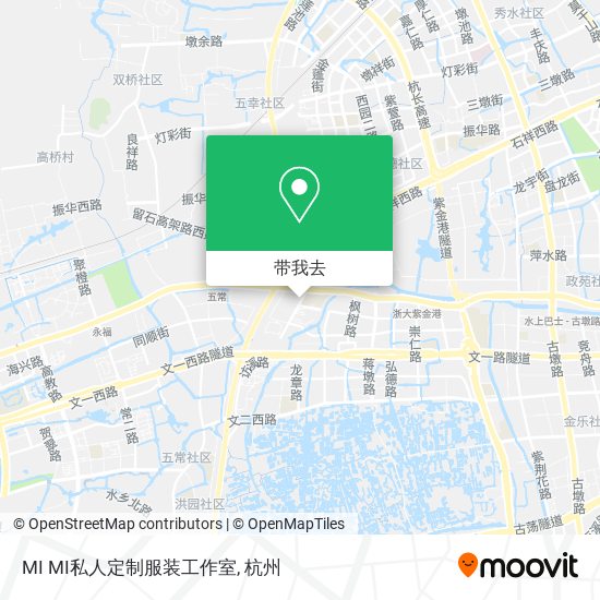 MI MI私人定制服装工作室地图