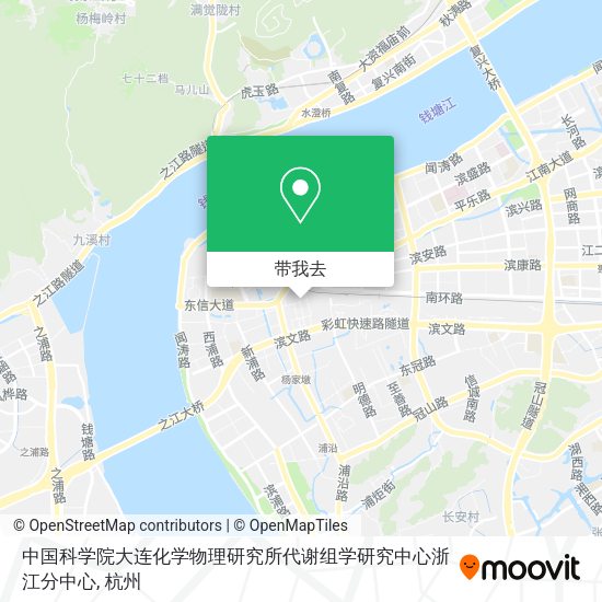 中国科学院大连化学物理研究所代谢组学研究中心浙江分中心地图