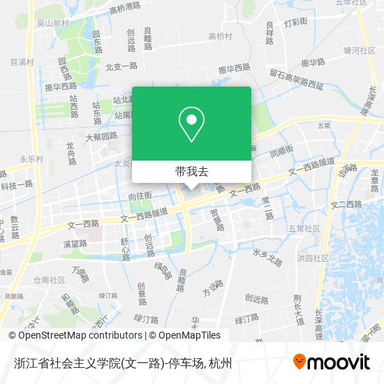 浙江省社会主义学院(文一路)-停车场地图