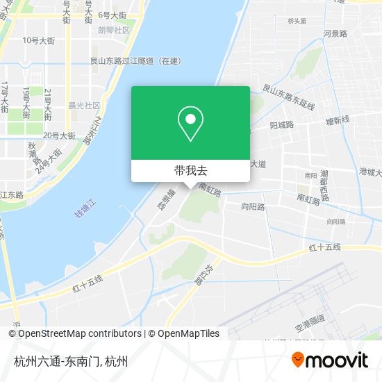 杭州六通-东南门地图