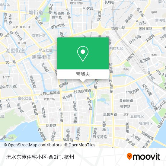 流水东苑住宅小区-西2门地图